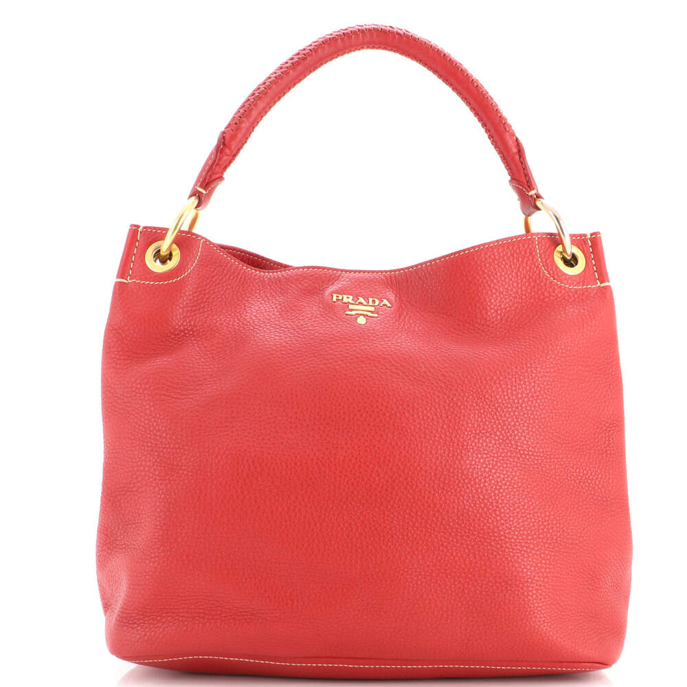 Prada Rolled Hobo Vitello Daino Large #322242P77B